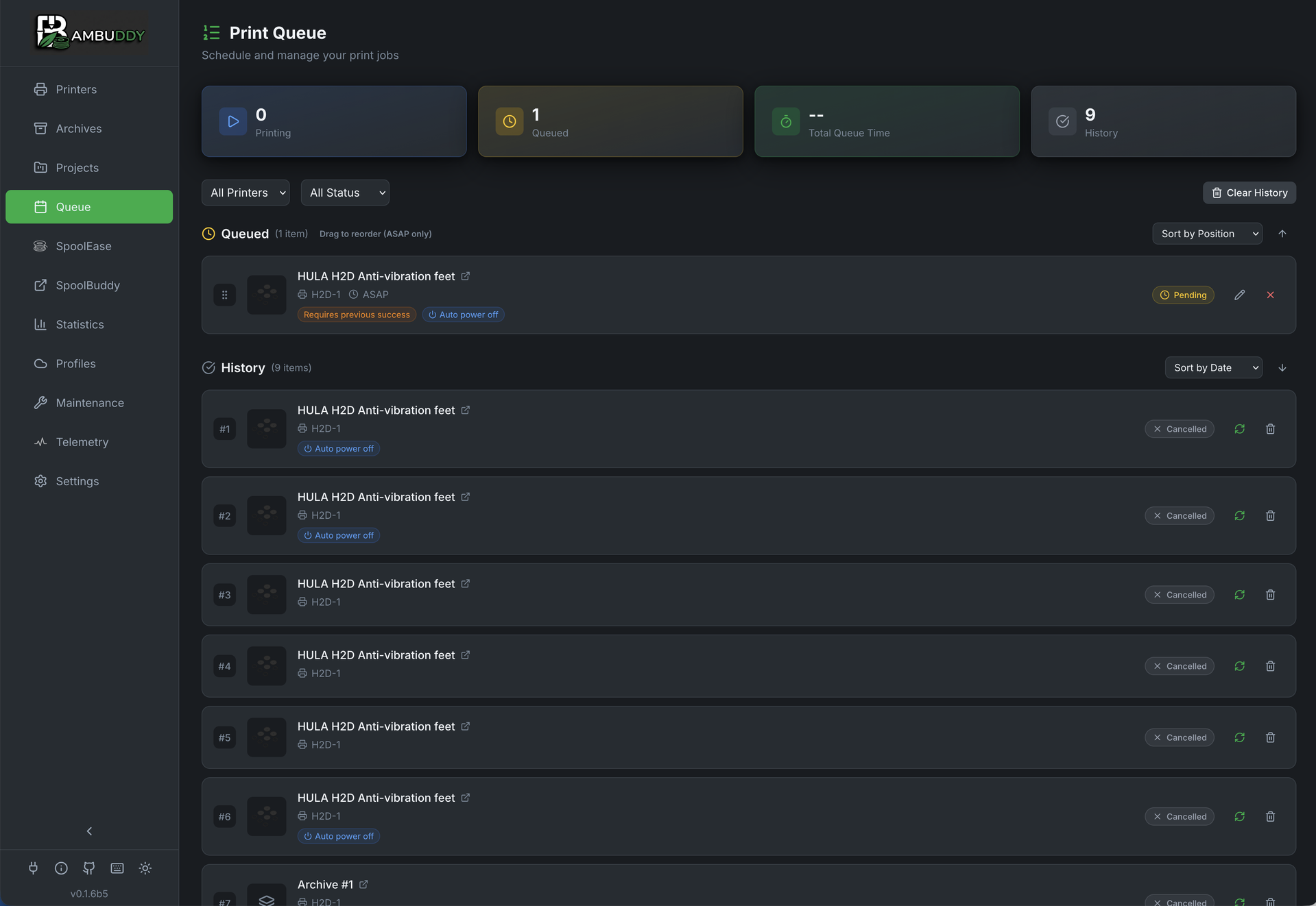 Bambuddy screenshot