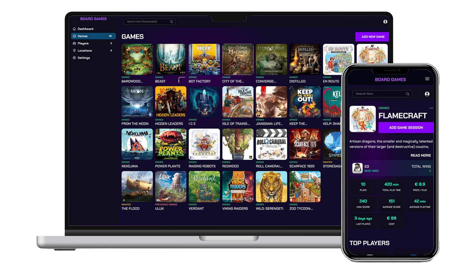 BoardGameTracker screenshot