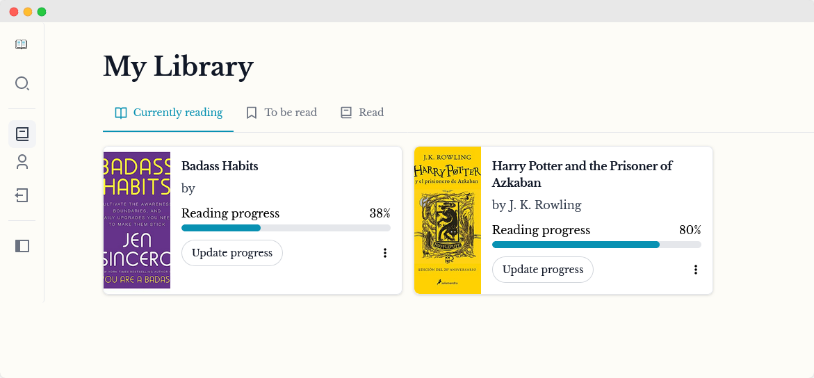 BookLogr screenshot