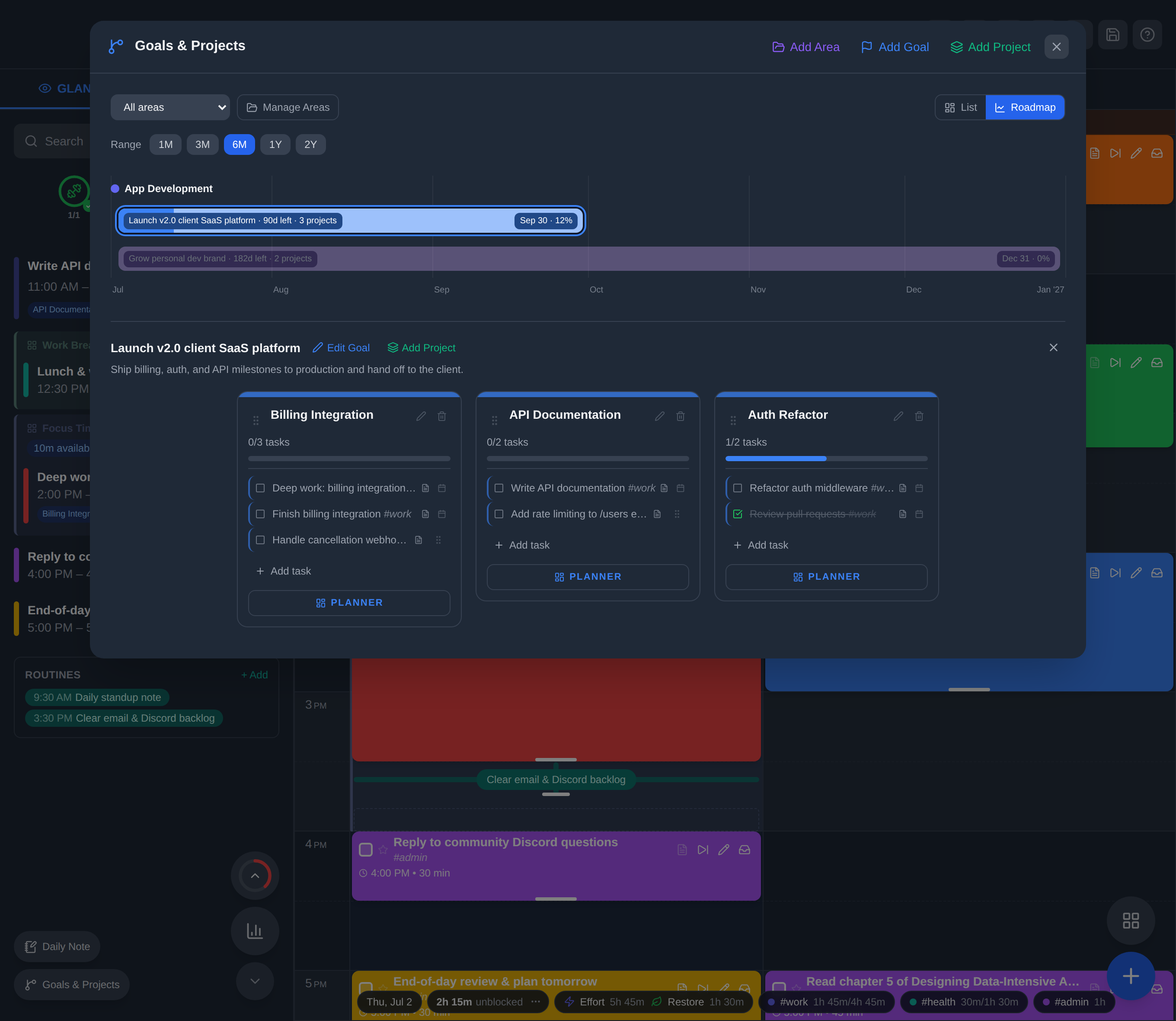 dayGLANCE screenshot