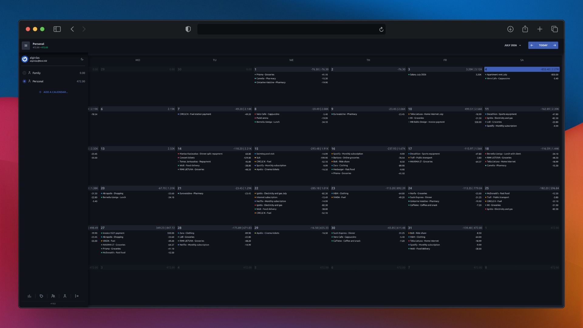 Expensave screenshot