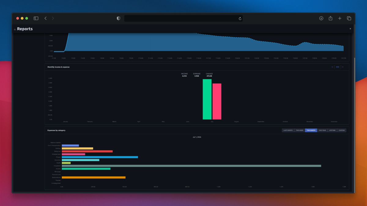 Expensave screenshot