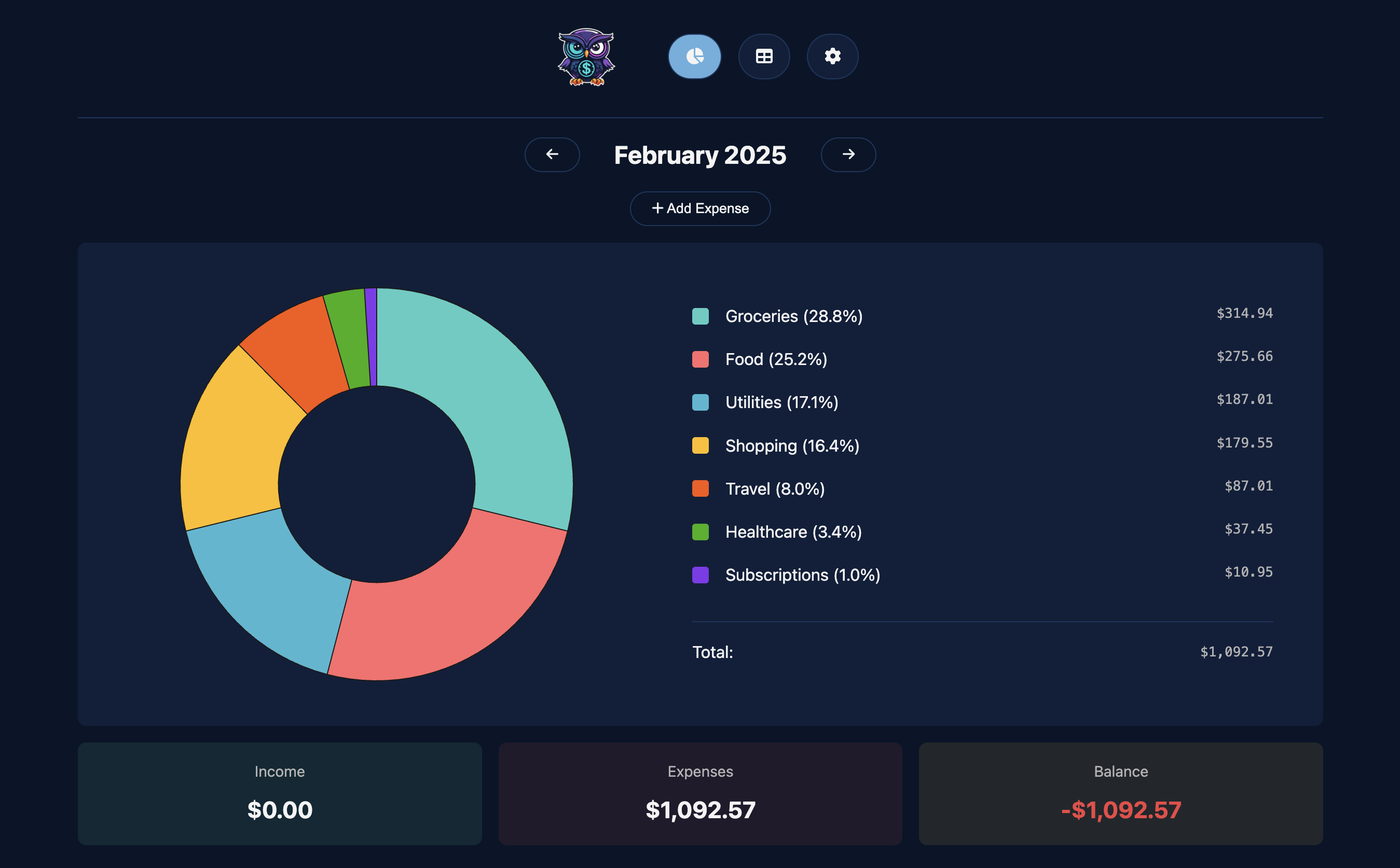 ExpenseOwl screenshot