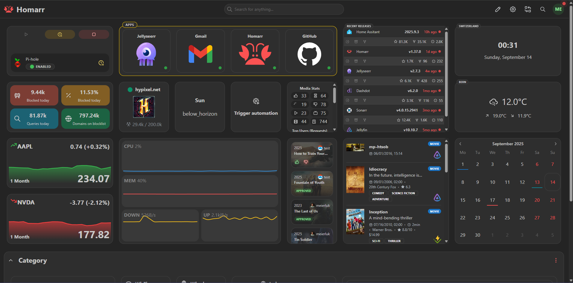 Homarr screenshot