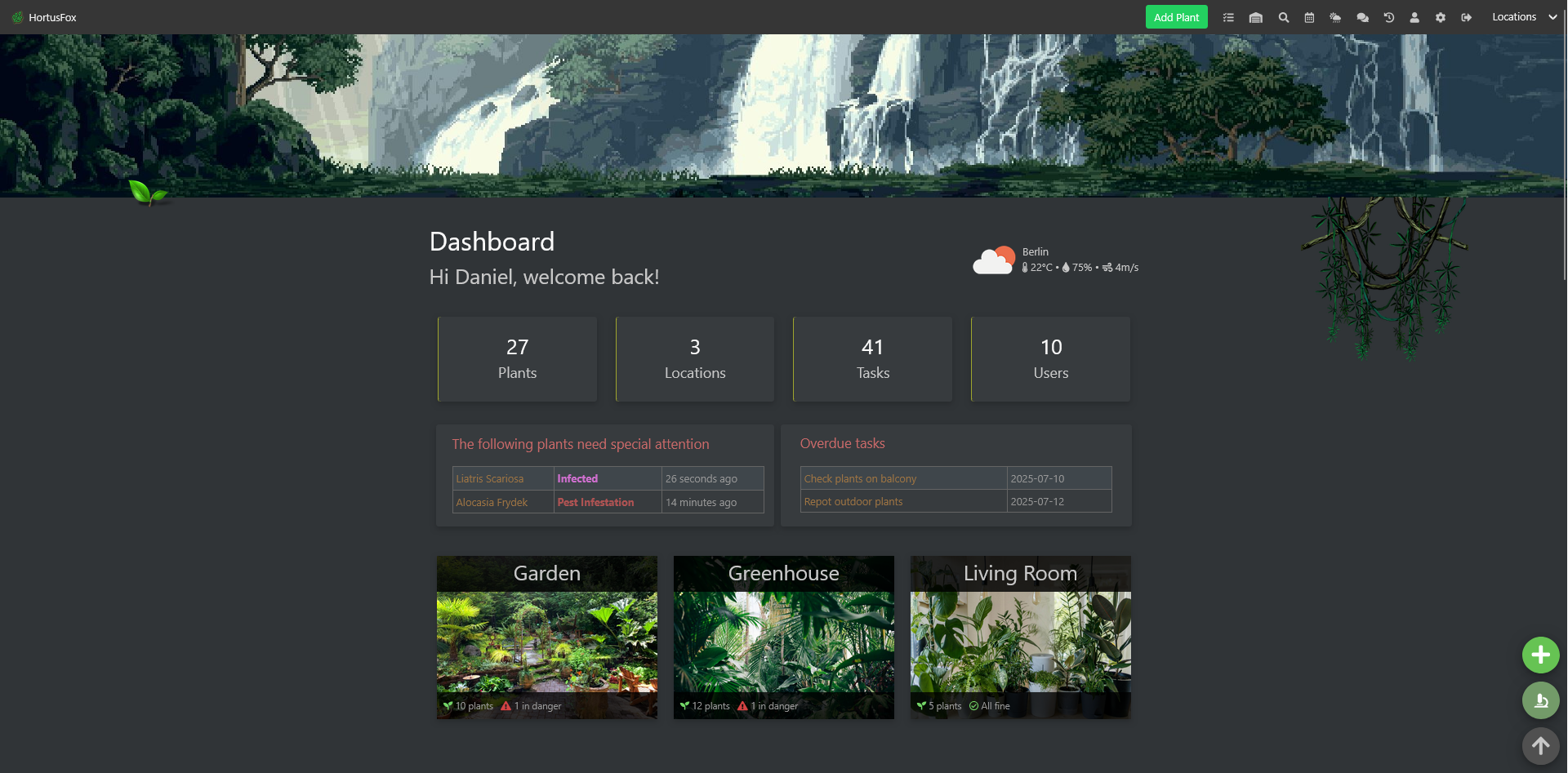 HortusFox screenshot