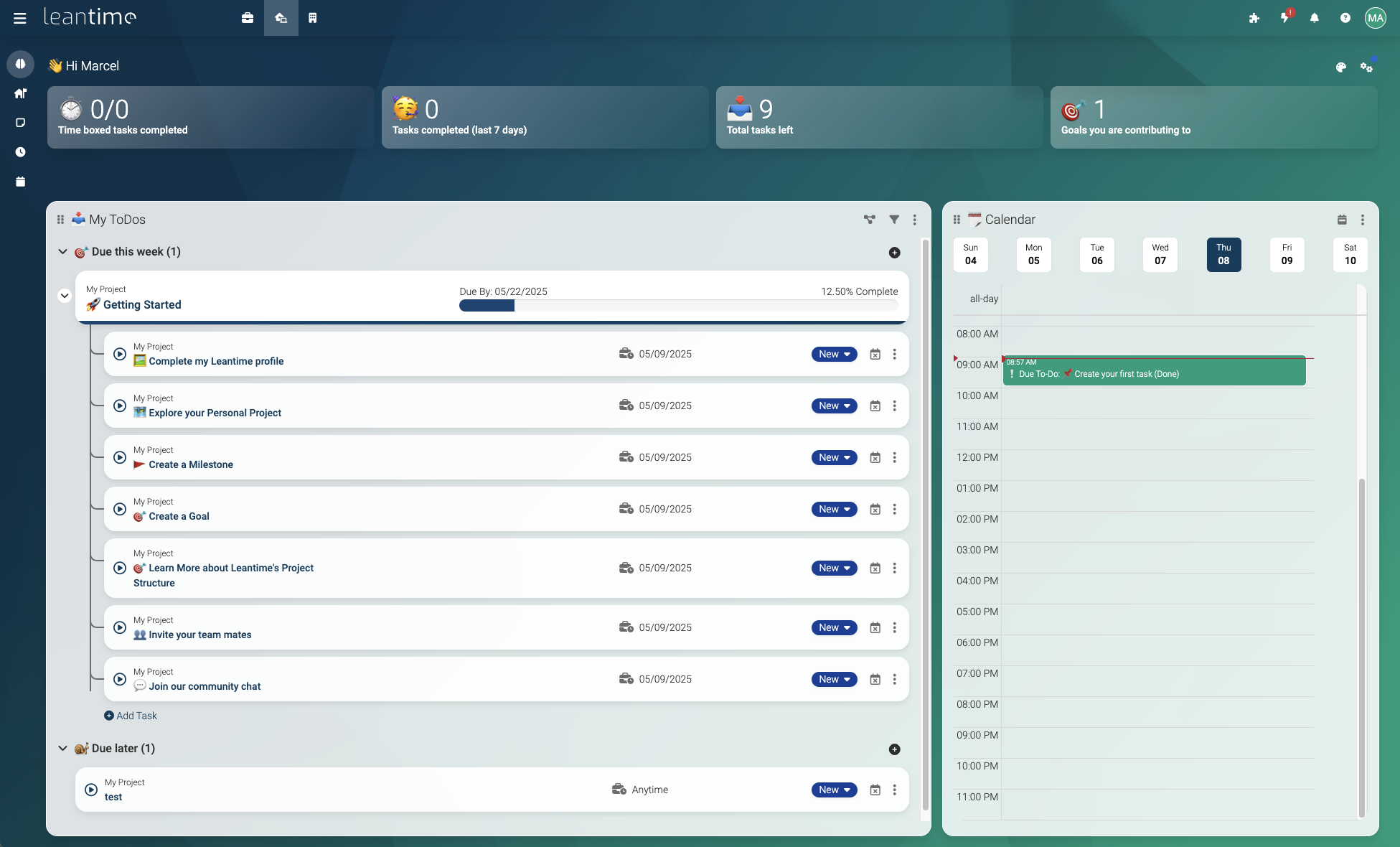 Leantime screenshot