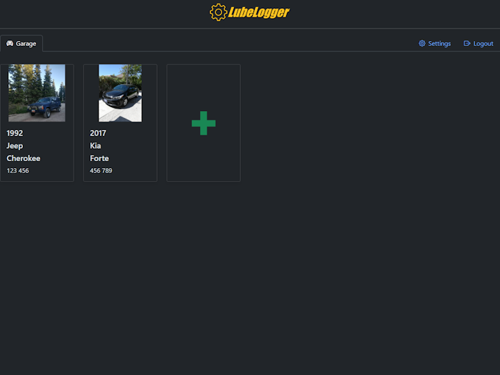 LubeLogger screenshot