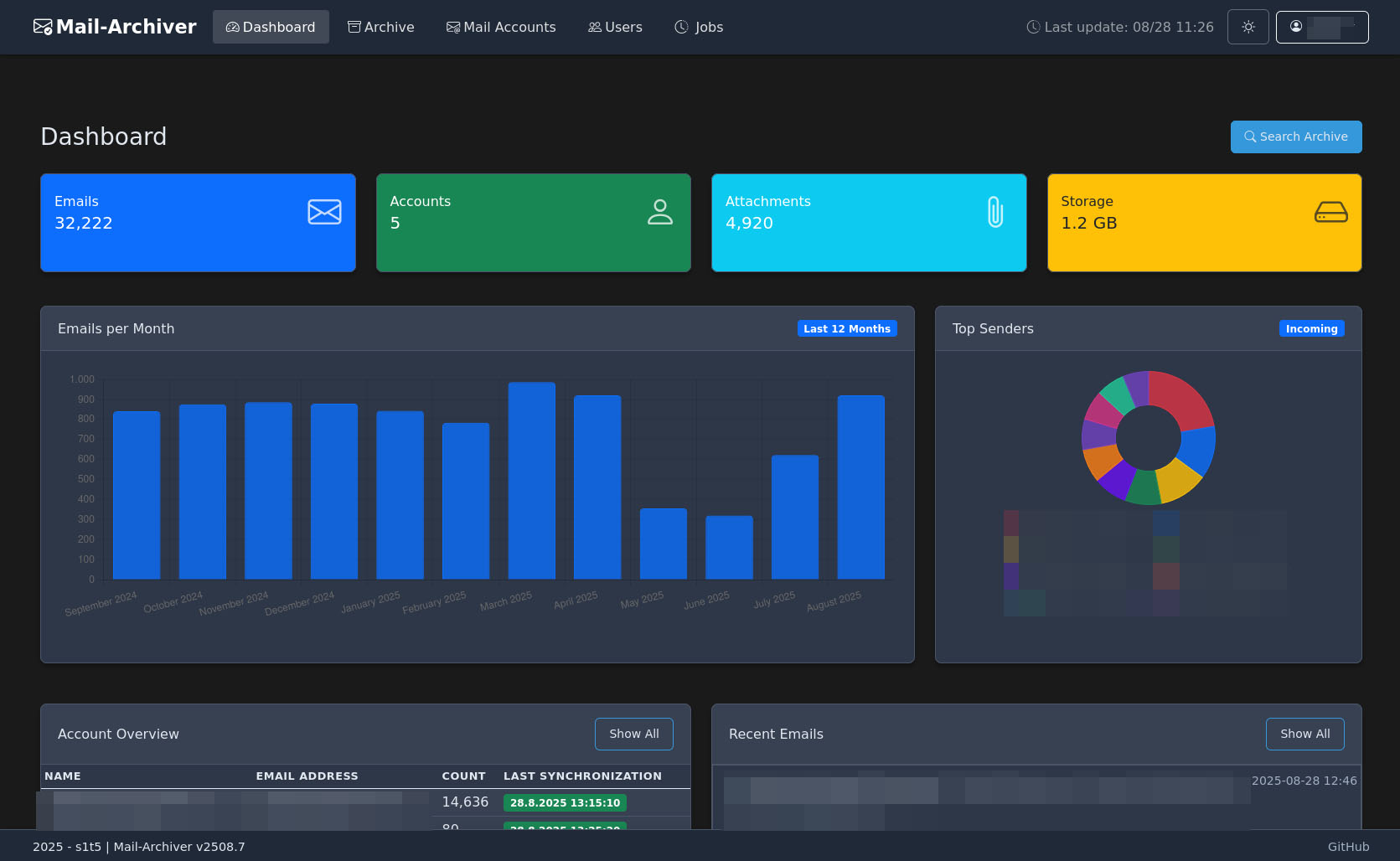 Mail-Archiver screenshot