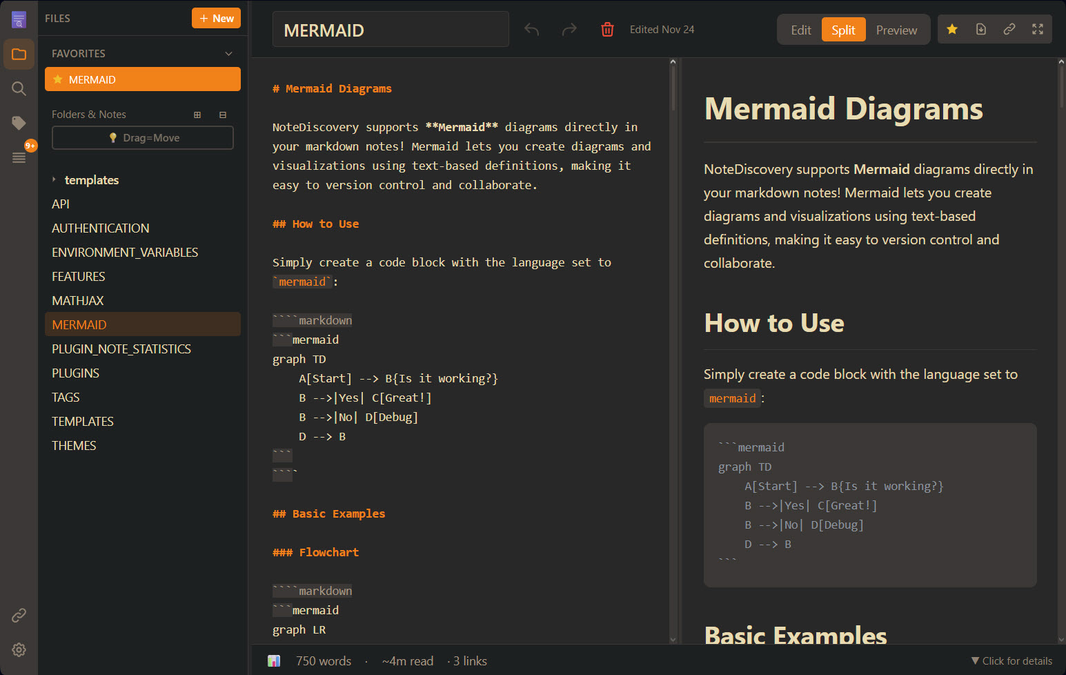 NoteDiscovery screenshot