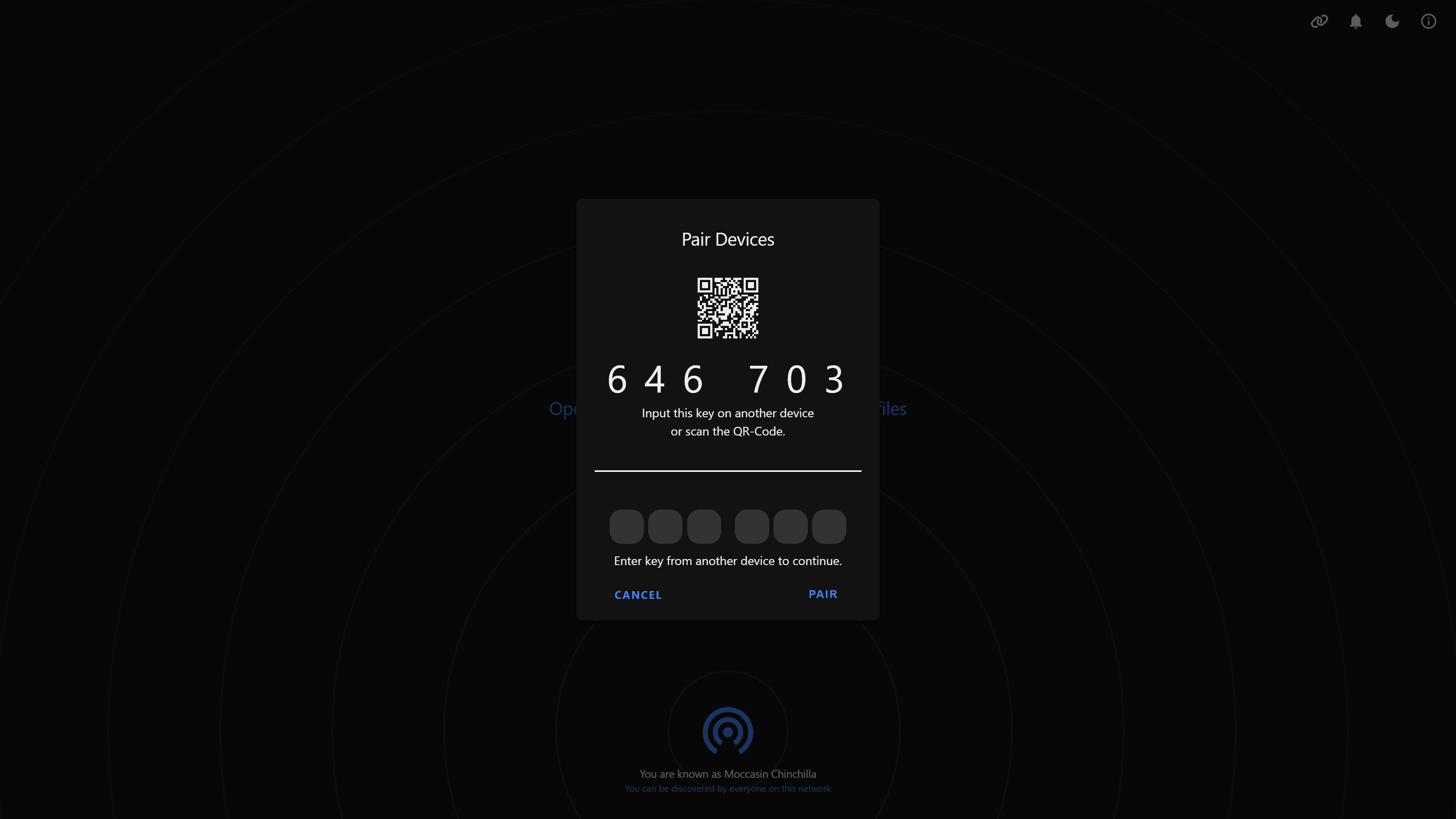 PairDrop screenshot
