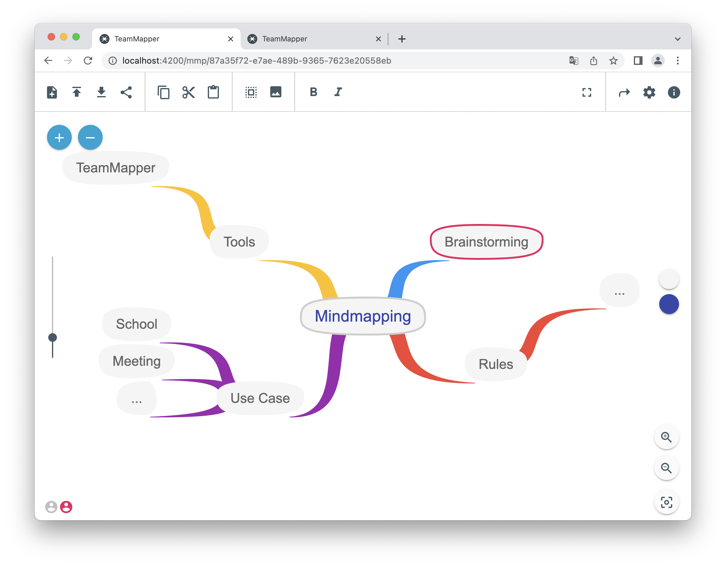 TeamMapper screenshot