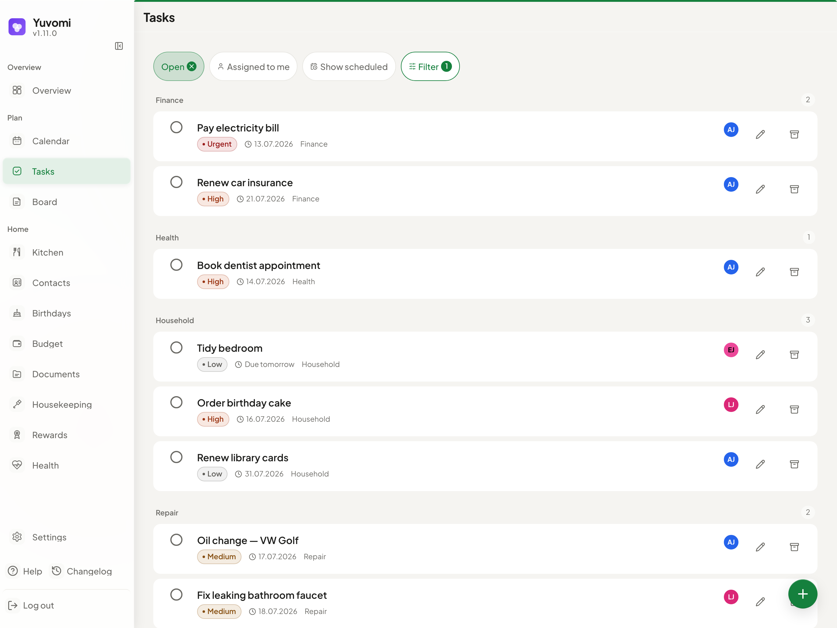 Yuvomi screenshot